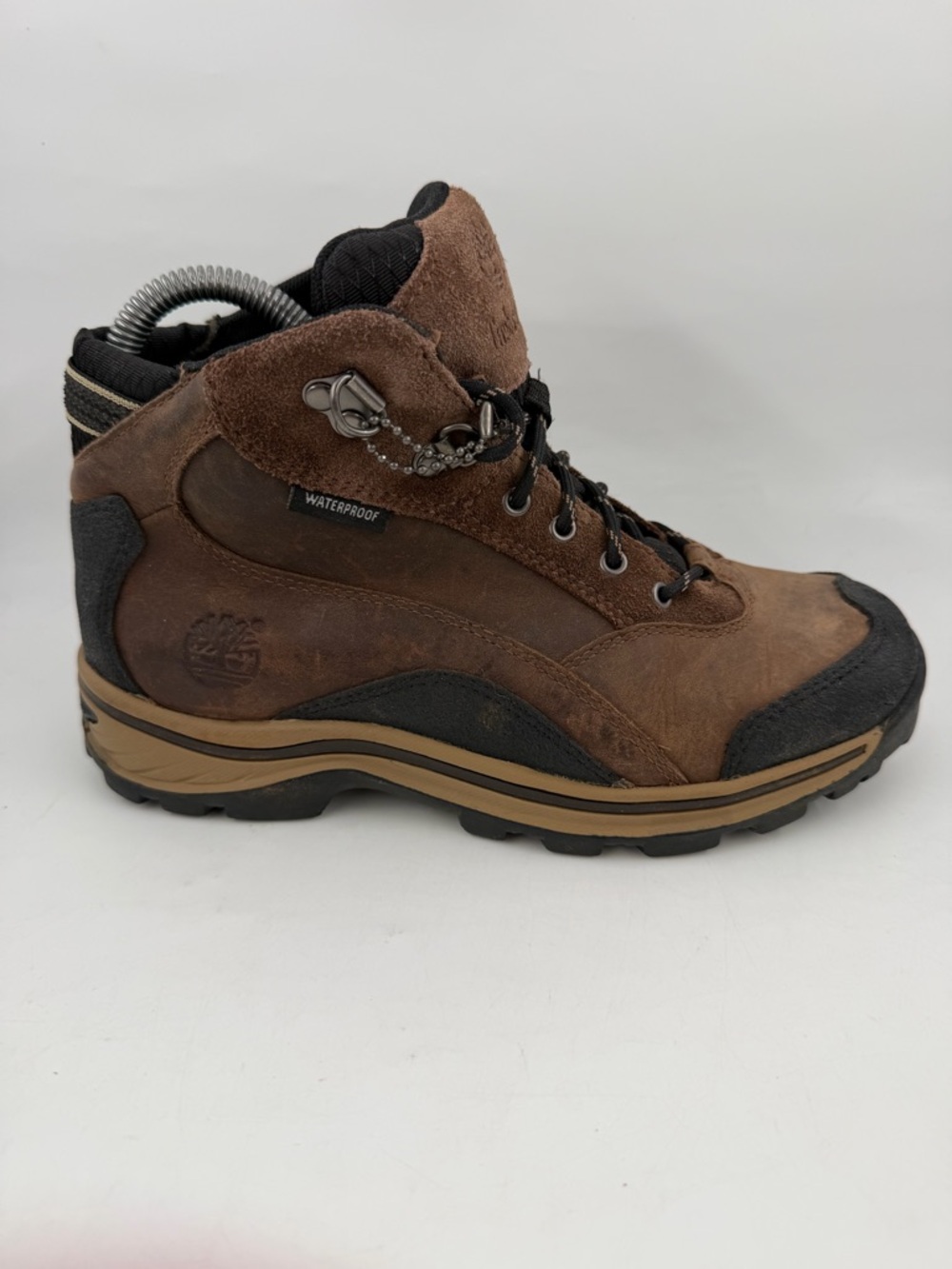 Timberland Boy’s Backroads Brown Leather - SZ 4.5 - Lace-Up Hiking Boots
